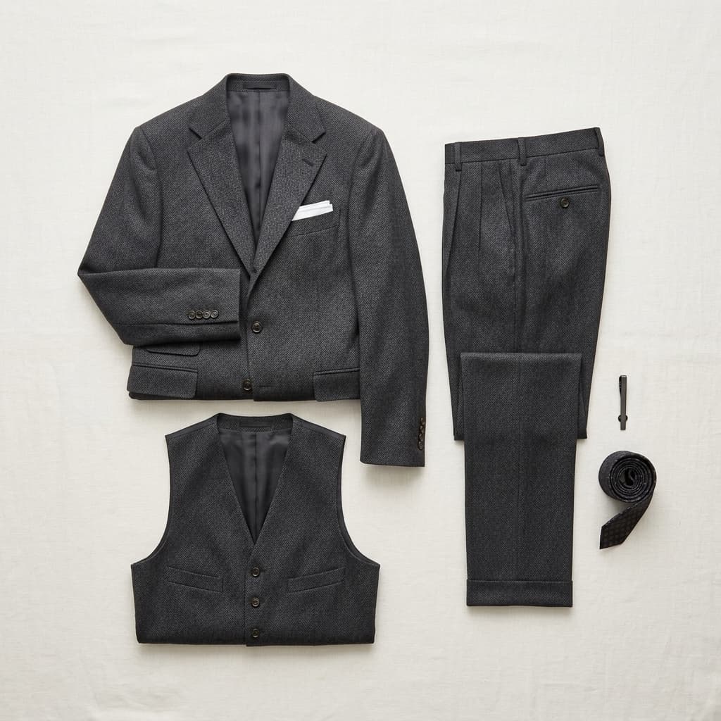 The Charcoal Three-Piece